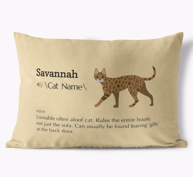 {breedCommonName} Definition: Personalized Soft Touch Pillow